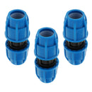 3Pcs Straight Union Valve Garden Hose Quick Connect Fittings for Home Gardening
