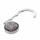 Round floral pattern plum blossom Folding bag holder hanger hook