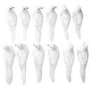 12pcs Artificial Foam Feather Simulated Pigeon DIY Craft Wedding Home Decor