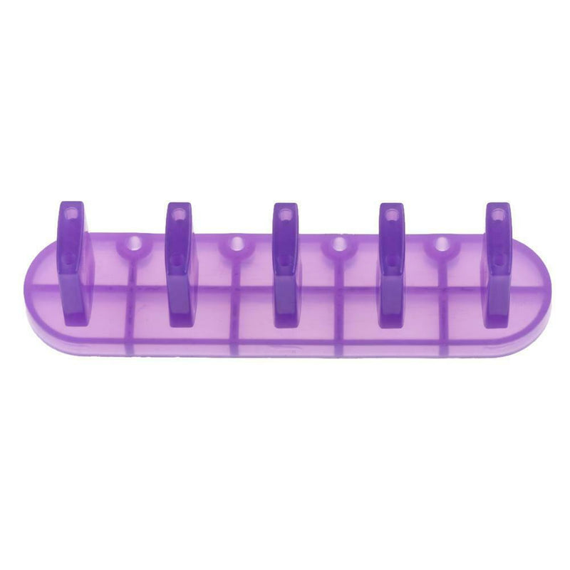 3 in 1 Nail Holder Practice Training Display Stand w/15pcs Nail Tip (Purple