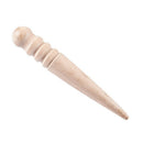 Wide slot narrow head polished cut round stick