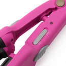 White Uk Plug Mini Ceramic Hair Crimper Curler Curling Iron Tong Waving Wan