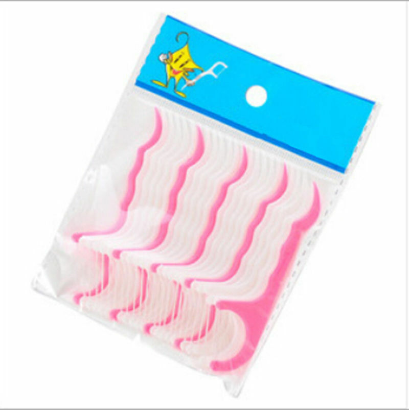 250Pcs Dental Floss Picks Waxed Teeth Toothpicks Stick Sword Oral Tooth CarB sp