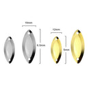 100pcs Fly Fishing Spoons Lure Hard Sequins Baits Golden L