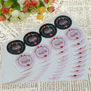80pcs(10sheet) wreath thank you Sealing Stickers Gift Box Labels Gift DIY  3C