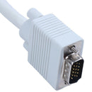 VGA cable, 10 meters, 15 pins, male white