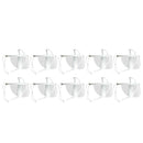 10pcs Reusable Anti-Fog Clear PET Mouth Shield for Restaurant Beauty Salon A