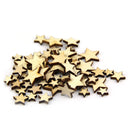 50 PCS Lot Artcuts Mini Mixed Wooden Stars Embellishments for Craft Decor-DIY