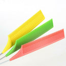 6x ABS One-way Weave Highlighting Foiling Hair Comb Dyeing Combs Brush Black