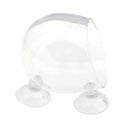 4pcs Aquatic   Tank Crystal Glass Plant Pot Glass Sucker Cup Hanging Vase