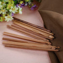 20Pcs Bamboo Crochet Hooks Knitting Weave Needles Set with Case
