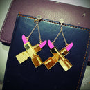 1 Pair Acrylic Lipstick Earrings Drop Lady Women Earrings Fashion Jewelry