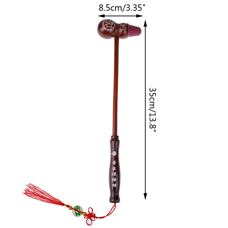 1Pc Wooden Massage Hammer Stress Relax Massage Device Knocking Hammer Stick T-3C