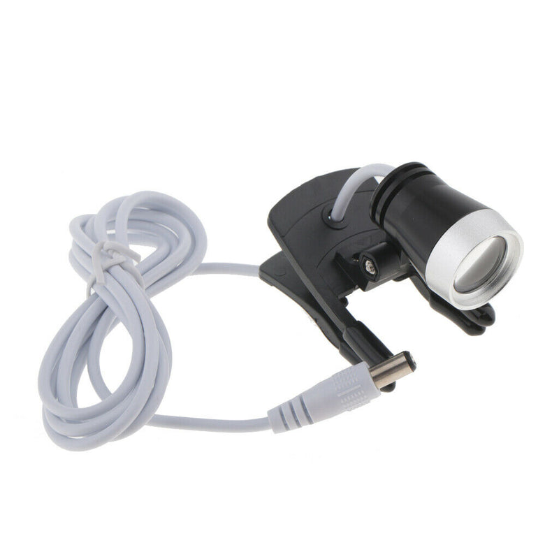 2 Pieces Clip Clamp LED Head Light Lamp for Dental Binocular Loupes Glasses