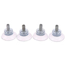 4PCS Clear Strong Glass Suction Cup Accessories Furniture sucker with Screw FT