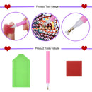 30 x 30cm Square Embroidery Cross Stitch DIY Flower Vase Diamond Painting Decor