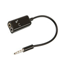 3.5mm Stereo Audio Splitter Male to Headphone Headset + Microphone Adapter cK2Z8