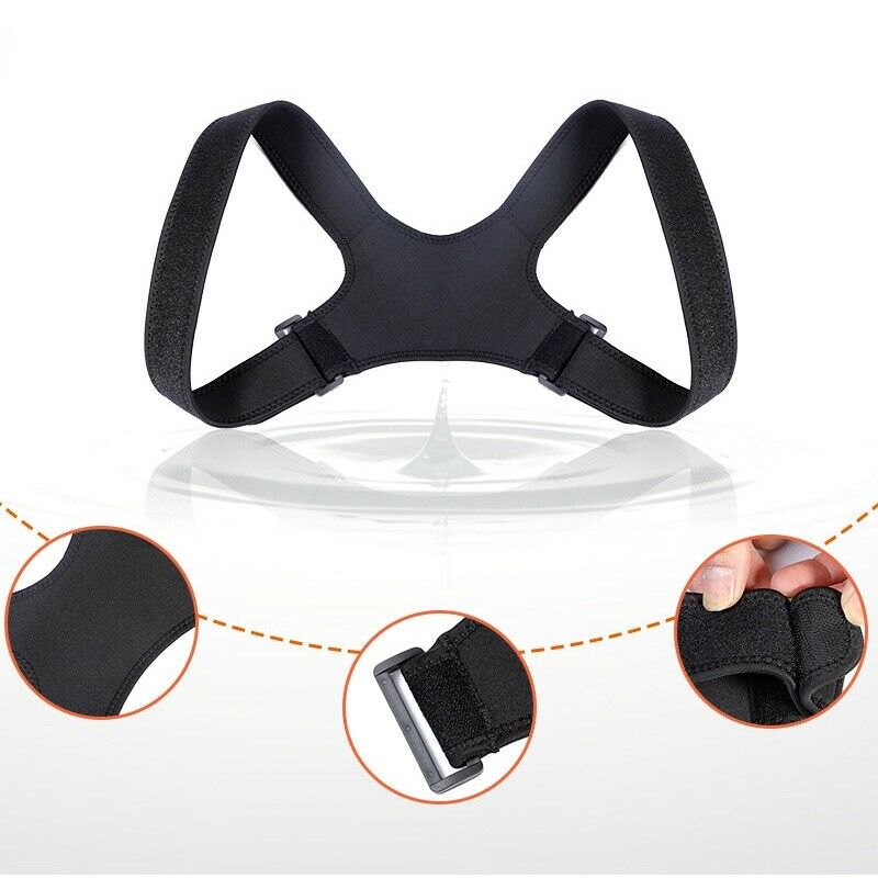 Back Posture Corrector Brace Corset Back Clavicle Straightener Spine Suppor Q7I2