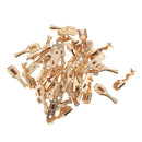 10 Kits 2 Pin 6.3mm Brass Crimp Terminal Cable Locking Male Female Connector