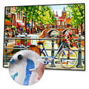 Painting By Numbers Kit DIY Urban Scenery Canvas Oil Art Picture Home Decor
