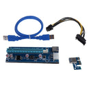PCI-E1X to 16X Riser Card Extension Line USB3.0 Data Line Power Cable ME
