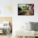 5D DIY Full Round Drill Diamond Painting Back Garden Cross Stitch Decor Kit