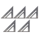 5x 7in Triangle Ruler Aluminum Protractor Miter Carpenter Measurement Tool