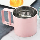 Stainless Steel Flour Sifter Handheld Powder Flour Sieve Icing Sugar Manual B1W6