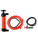 Portable Manual Oil Pump Siphon Tube Car Hose Fuel Gas Inflatable Pump Tool