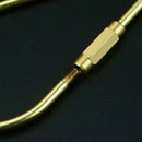 Handmade Retro Key Chain  Clip Keyring Hook Solid Brass Keychain E1E7 B7A4 L3D6