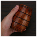 Jujube Wooden Barrel Shaped Beer Mug,Classical Wooden Drinking Cup C3M2