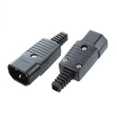 10 PCS IEC320 C14 Male Plug Power Adapter Cable Connector AC 250V 10A