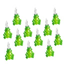 Set Of 12 Cute Cartoon Frog Shower Curtain