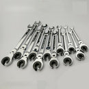 1pc Tubing Ratchet Wrench Horn Spanners Flexible Head Durable Steel 13mm
