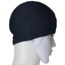 Adults Sport Polyester Elastic Fiber Elastic Dome Shape Swim Cap Dark Blue