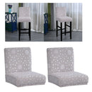2-pack Spandex Dining Chair Covers Elastic Bar Counter Stool Slipcovers