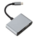 Usb C To Hdmi 4K Vga Adapter Usb 3.1 Type C Usb-C To Vga Hdmi Video Convert