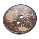 100PCs Brown Coconut Shell 2 Holes Sewing Buttons Scrapbooking 44mm(1-3/4") K7U1
