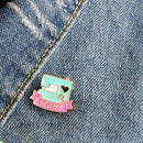 Fashion Sewing Machine Brooch Badges Women Men Shirts Jacket Pins (Style 4) A