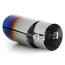 Burnt Blue Straight Stainless Steel Car Auto Exhaust Tip Muffler Silencer