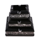Thailand Style Wood Cigar Ashtray Tobacco Ash Tray for Patio/Outdoor/Indoor -