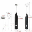Handheld Egg Beater Whisk Mini Stirrer Electric Coffee Milk Frother Foamer Mixer