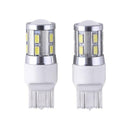 2pcs T20 5W LED White Chip 12SMD Auto Brake Lights Reversing Lamp Bulb