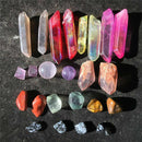 Top! Quartz Crystal Rainbow Angel Aura Point Sphere Rough Reiki-Healing Stone