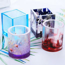 2x Silicone Square Round Pen Brush Holder Mold for Soap Pen Holder Craft DIY