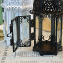 4 Pieces Retro Tabletop Candle Holder Hanging Wind Light Lantern Ornaments
