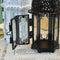 4 Pieces Retro Tabletop Candle Holder Hanging Wind Light Lantern Ornaments