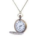 Large bronze quartz pocket watch Large creative design hollow petal pocket  M5M6