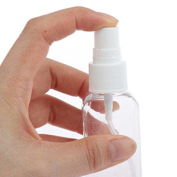 5pcs 50ml Transparent Spray Bottles Portable Bottle Travel Container Refilla Hn