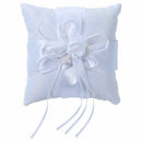 Beautiful 15x15cm White Wedding Lace Ring Pillow Flower Shape With Flash Di K1V4